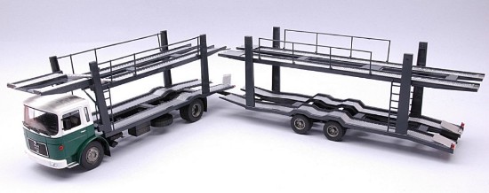 Immagine di MAN AUTOTRANSPORTER 1970 GREEN/WHITE 1:43