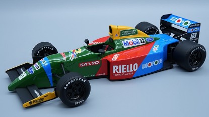 Immagine di BENETTON B190 N.20 MONACO GP 1990 N.PIQUET 1:18