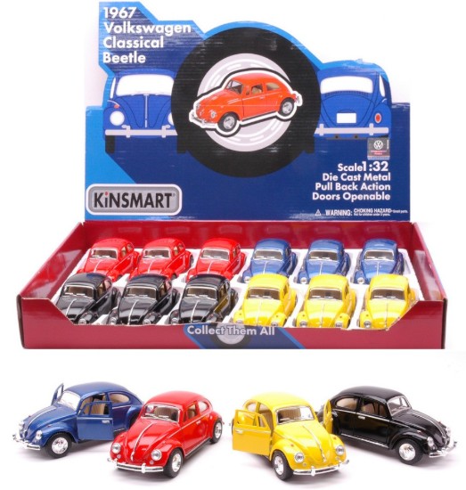 Immagine di VW CLASSICAL BEETLE 1967 COL.ASS.cm 12 (5057D) 1:32