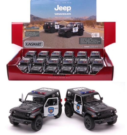 Immagine di JEEP WRANGLER 2018 POLICE cm 12 (5412DP) 1:34