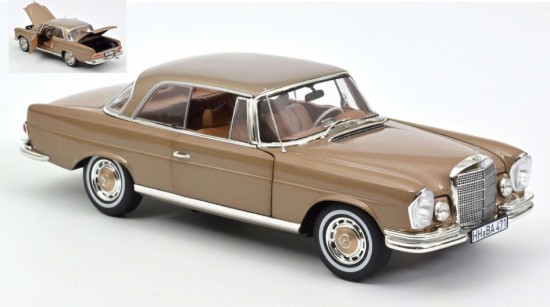 Immagine di MERCEDES 250 SE COUPE' 1969 GOLD METALLIC 1:18