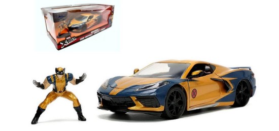 Immagine di CHEVROLET CORVETTE "MARVEL X-MEN" YELLOW/BLUE 1:24