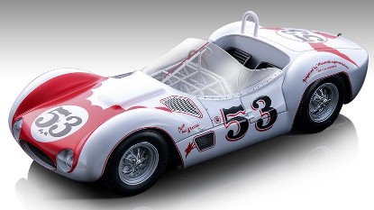 Immagine di MASERATI BIRDCAGE TIPO 61 N.5 WINN.RIVERSIDE TIME GP 1960 B.KRAUSE 1:18