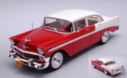 Immagine di CHEVROLET BEL AIR 4 DOOR SEDAN RED/WHITE 1:24