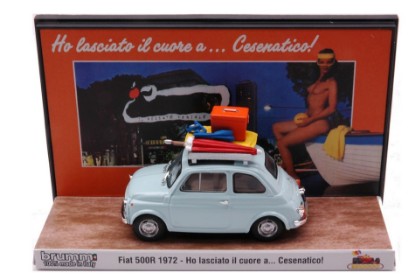 Immagine di FIAT 500R VACANZE ITALIANE "HO LASCIATO IL CUORE A...CESENATICO" 1:43