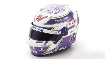 Immagine di CASCO GUANYU ZHOU ALFA ROMEO 2022 1:5