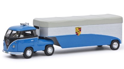 Immagine di VW T1 CONTINENTAL MOTORS BLUE/BLACK 1:64