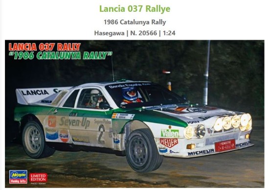 Immagine di LANCIA 037 CATALUNYA RALLY 1986 KIT 1:24