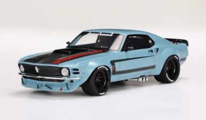 Immagine di FORD MUSTANG 1970 BY RUFFIAN CARS 2021 CAVALRY BLUE 1:18