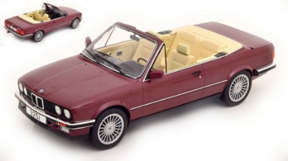 Immagine di BMW 325I (E30) CONVERTIBLE MET.DARK RED 1:18