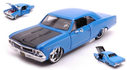 Immagine di CHEVROLET CHEVELLE SS 396 1966 CLASSIC MUSCLE BLUE 1:24