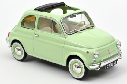 Immagine di FIAT 500 L 1968 LIGHT GREEN WITH SPECIAL BIRTH PACK REPRO 2022 1:18