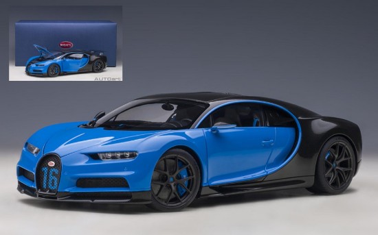 Immagine di BUGATTI CHIRON SPORT 2019 BLUE/CARBON 1:18