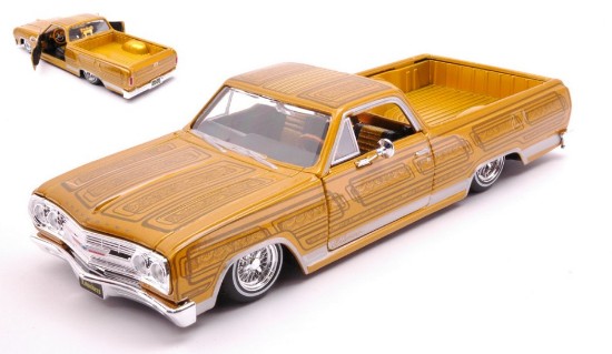 Immagine di CHEVROLET EL CAMINO LOWRIDER 1965 GOLD 1:25