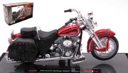 Immagine di HARLEY DAVIDSON FLSTS HERITAGE SOFTAIL SPRINGER 1999 AMARANT 1:18
