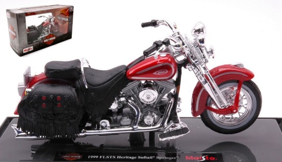 Immagine di HARLEY DAVIDSON FLSTS HERITAGE SOFTAIL SPRINGER 1999 AMARANT 1:18