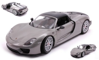 Immagine di PORSCHE 918 SPYDER W/CLOSED TOP GREY 1:18