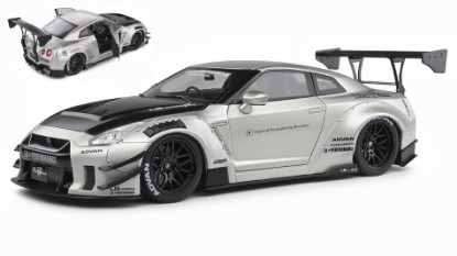 Immagine di NISSAN GT-R (R35) W/LIBERTY WALK BODY KIT 2.0 2020 PEARL GREY 1:18