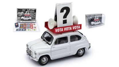 Immagine di FIAT 600D ELEZIONI POLITICHE ITALIA 1963 1:43