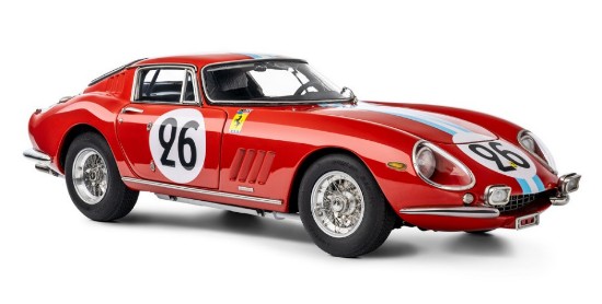 Immagine di FERRARI 275 GTB/C N.26 LM 1966 BISCALDI-DE BOURBON PARME 1:18