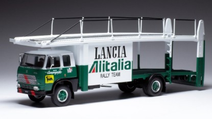 Immagine di FIAT 673 RACING LANCIA ALITALIA TRANSPORTER 1976 GREEN/WHITE REPROD.1:43