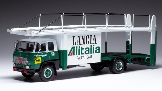 Immagine di FIAT 673 RACING LANCIA ALITALIA TRANSPORTER 1976 GREEN/WHITE REPROD.1:43