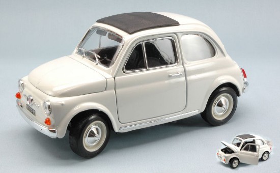 Immagine di FIAT 500 F 1965 WHITE 1:18