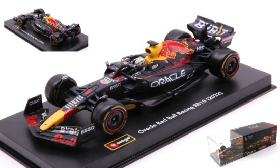Immagine di RED BULL RB18 N.1 MAX VERSTAPPEN 2022 SIGNATURE W/HELMET 1:43