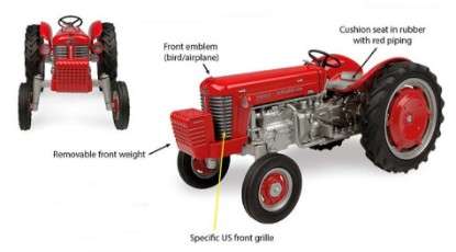 Immagine di TRATTORE MASSEY FERGUSON 65 USA VERSION 1:32