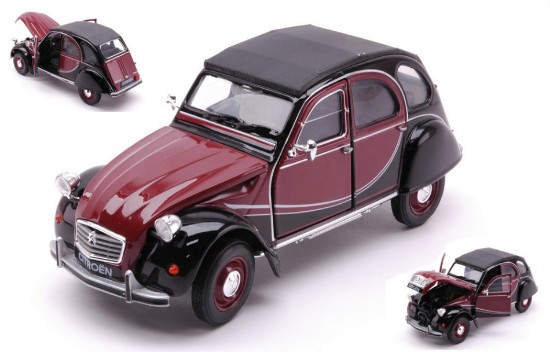 Immagine di CITROEN 2 CV CHARLESTON 1980 AMARANT/BLACK 1:24