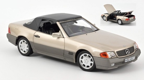 Immagine di MERCEDES 500 SL 1989 SMOKE SILVER METALLIC 1:18