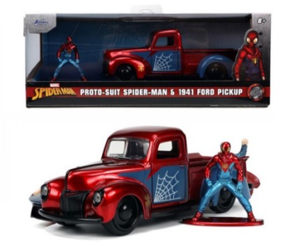 Immagine di FORD PICK UP 1941 MARVEL SPIDER MAN RED/BLUE 1:32
