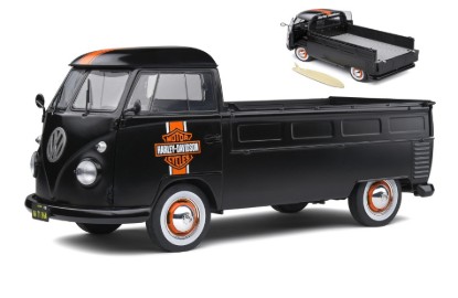 Immagine di VOLKSWAGEN T1 PICKUP 1950 CUSTOM HARLEY DAVIDSON W/SURFBOARD 1:18