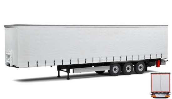 Immagine di RIMORCHIO MULTI TRUCK REMORQUE BACHÉE 2021 GREY 1:24
