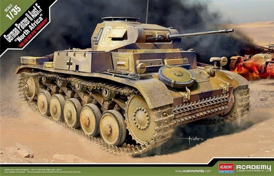 Immagine di GERMAN PANZER II AUSF.F NORTH AFRICA KIT 1:35