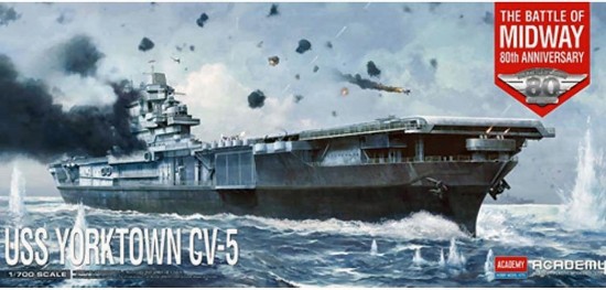 Immagine di USS YORKTOWN CV-5 BATTLE OF MIDWAY KIT 1:700