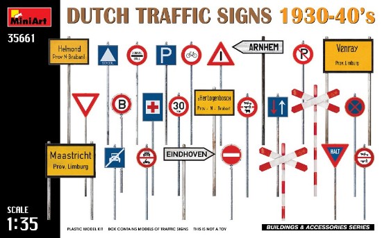 Immagine di DUTCH TRAFFIC SIGNS 1930-40s KIT 1:35