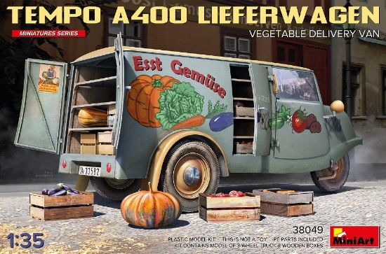 Immagine di TEMPO A400 LIEFERWAGEN VEGETABLE DELIVERY VAN KIT 1:35