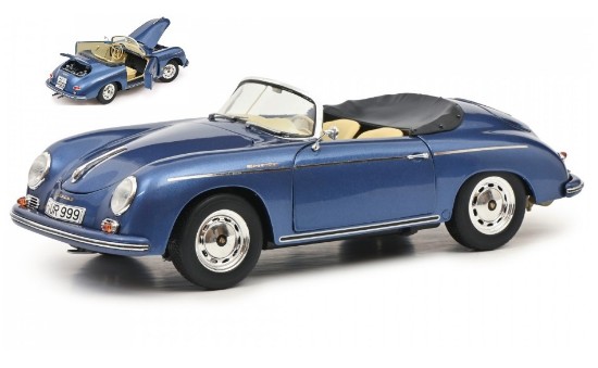 Immagine di PORSCHE 356 SPEEDSTER BLUE 1:18