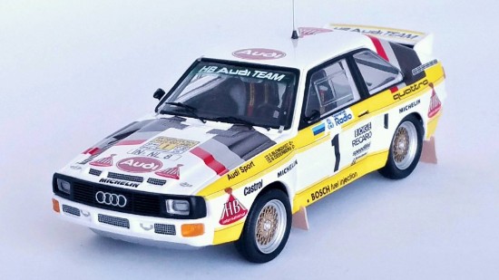 Immagine di AUDI SPORT QUATTRO N.1 2nd SWEDISH RALLY 1985 BLOMQVIST/CEDERGBERG 1:43