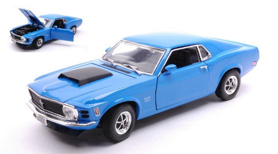 Immagine di FORD MUSTANG BOSS 429 1970 BLUE 1:18