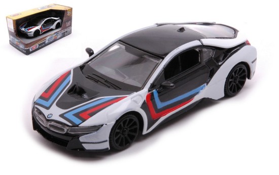Immagine di BMW i8 COUPE' GT RACING WHITE/BLACK/RED/BLUE 1:43