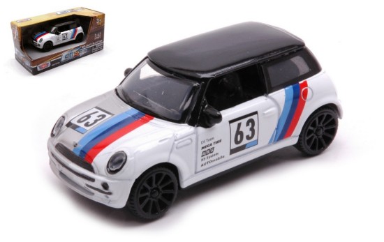 Immagine di MINI COOPER N.63 GT RACING WHITE/BLACK/BLUE RED 1:43