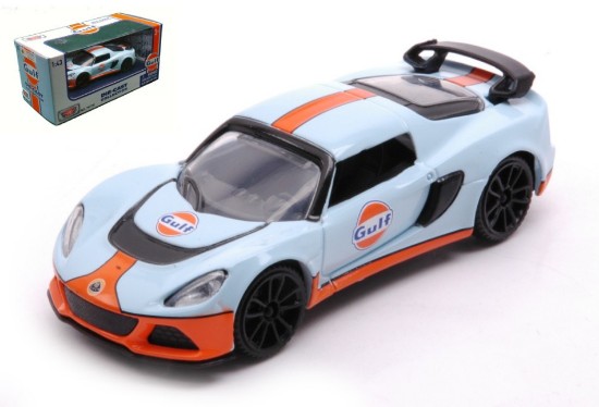 Immagine di LOTUS EXIGE WITH GULF LIVERY LIGHT BLUE/ORANGE 1:43