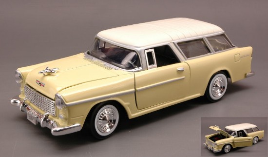Immagine di CHEVY BEL AIR NOMAD 1955 YELLOW/IVORY 1:24