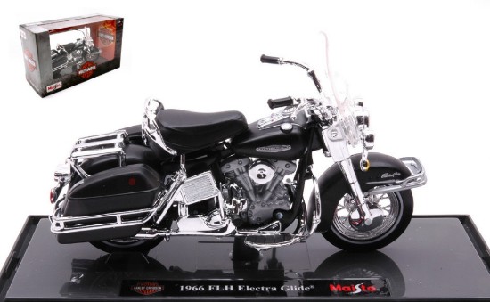 Immagine di HARLEY DAVIDSON ELECTRA GLIDE 1966 BLACK 1:18