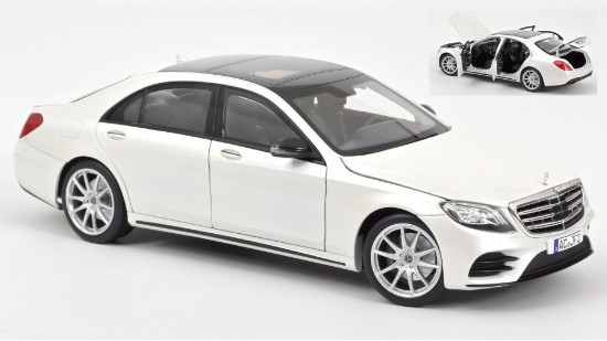 Immagine di MERCEDES S-CLASS AMG LINE 2018 WHITE METALLIC 1:18
