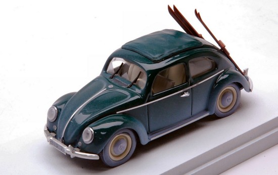 Immagine di VW MAGGIOLINO WINTER VACATION 1950 WITH SKI 1:43