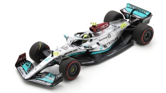 Immagine di MERCEDES F1 W13 LEWIS HAMILTON 2022 N.44 3rd BAHRAIN GP 1:18