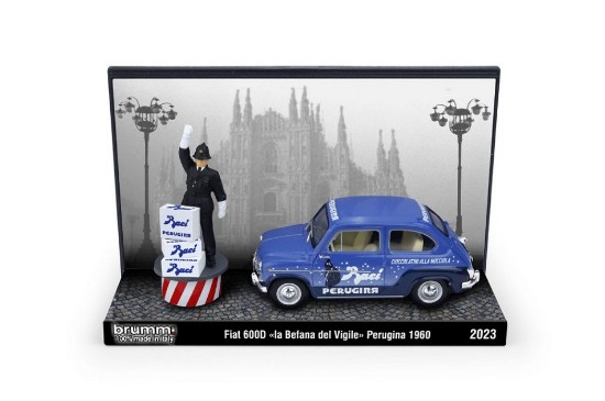 Immagine di FIAT 600D LA BEFANA DEL VIGILE PERUGINA 1960 ED.LIM.1:43